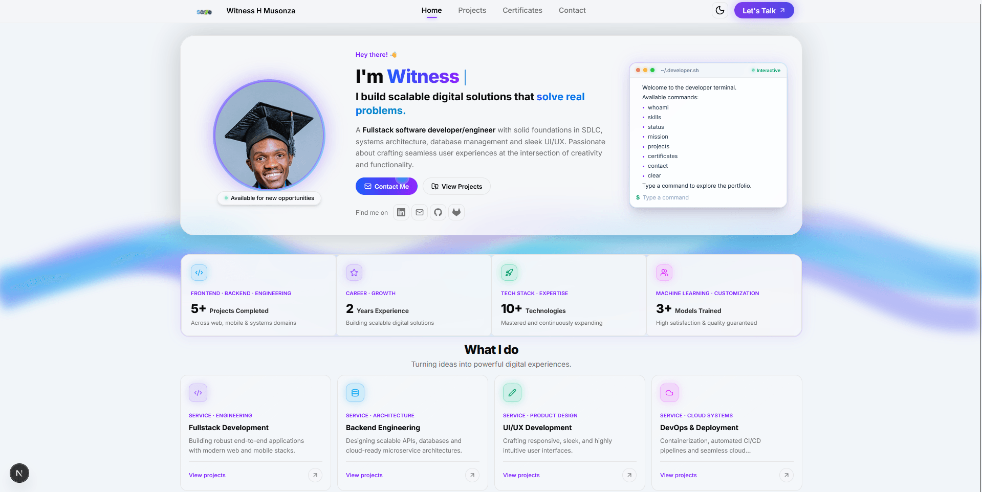 Portfolio preview